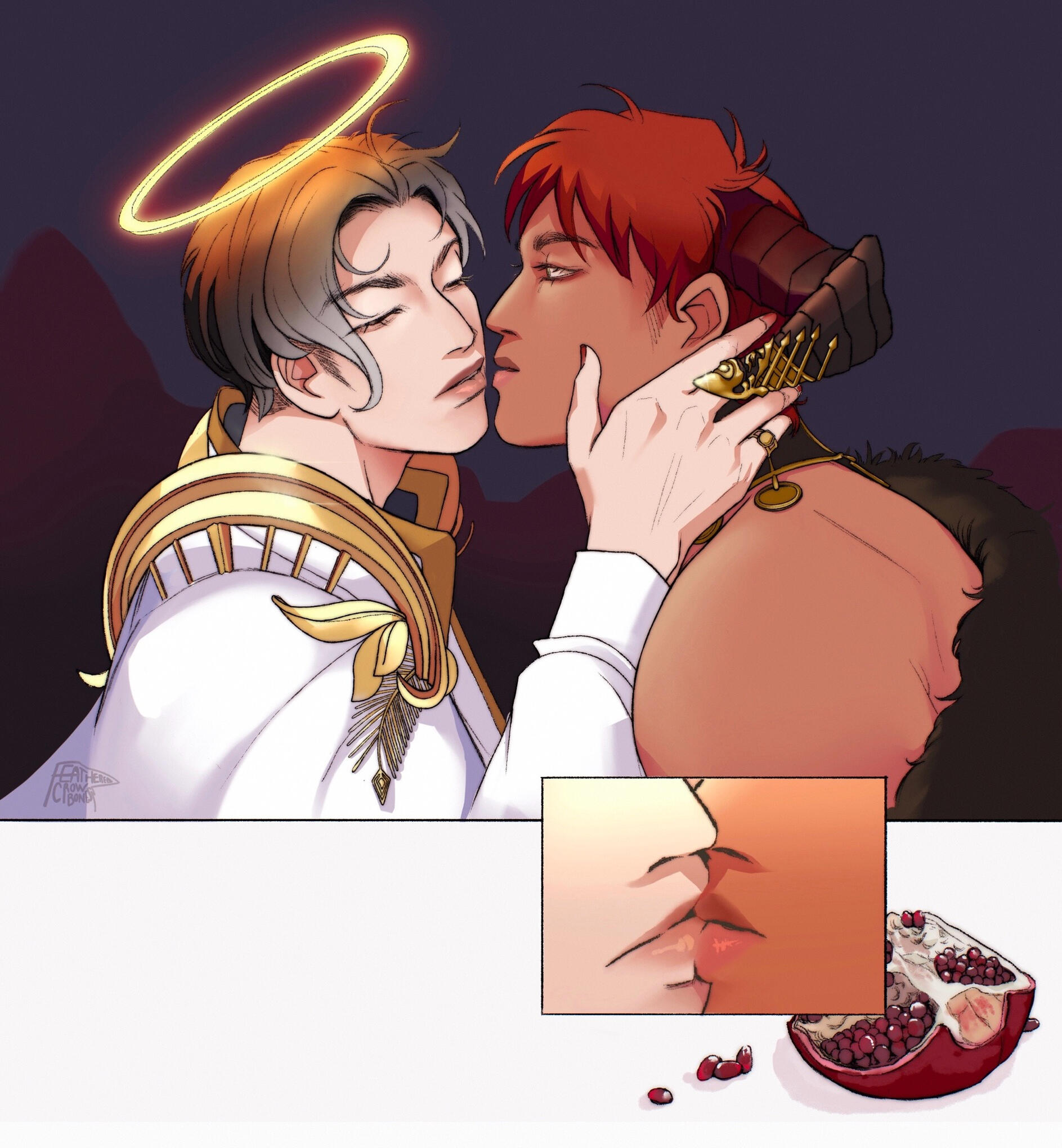 "Kisses" by featheredcrowbones ✨️